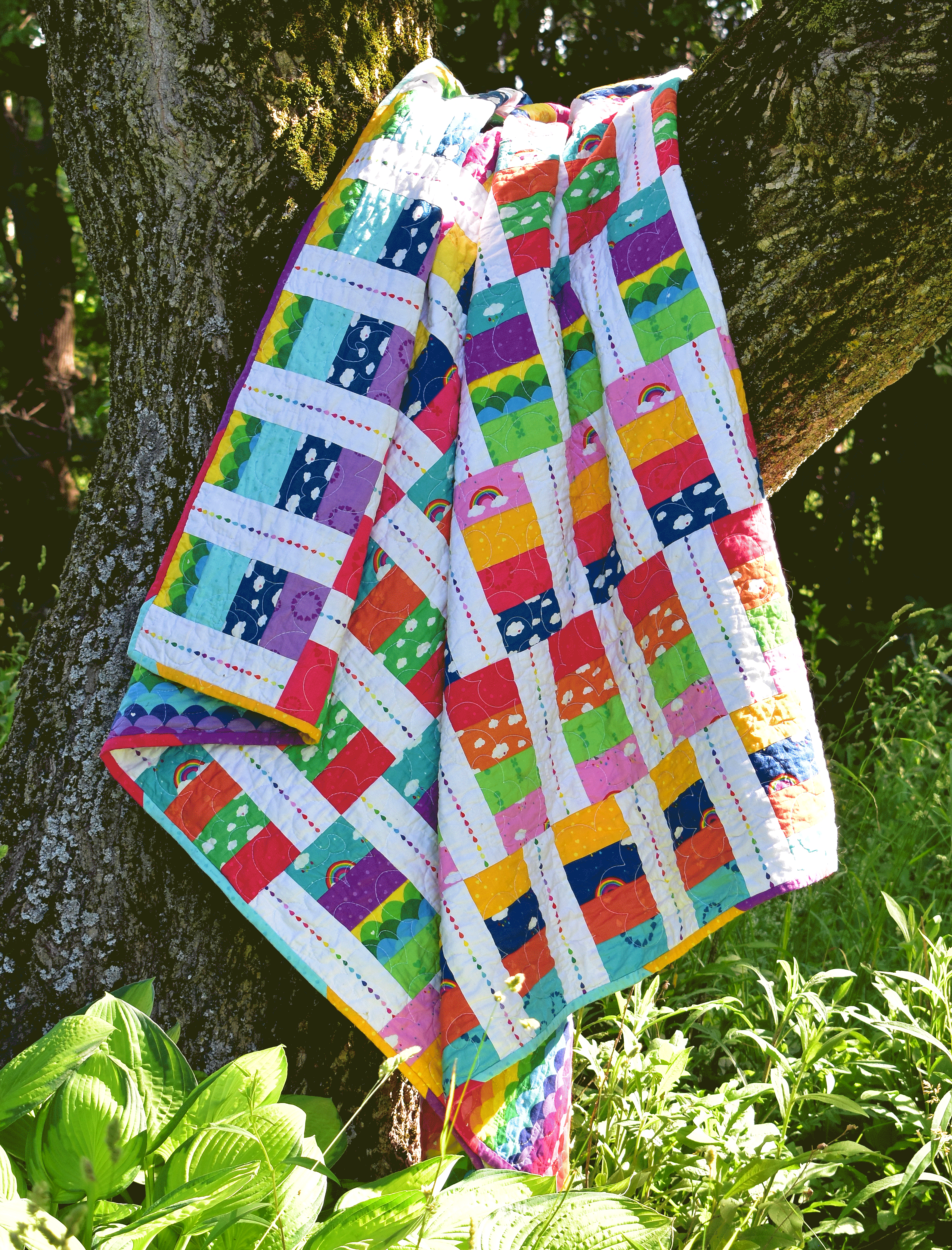 Woven Quilt Pattern - 55 x 64 - Jelly Roll Friendly
